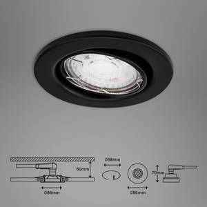 LED-Einbauleuchte Slide V Eisen - 3-flammig