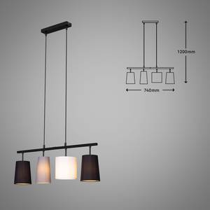 Hanglamp Shades I Katoen/ijzer - 4 lichtbronnen