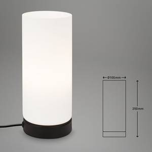 Tafellamp Paipa opaalglas/ijzer - 1 lichtbron - Zwart