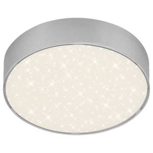 LED-plafondlamp Flame Star I polycarbonaat/ijzer - 1 lichtbron - Zilver - Diameter: 16 cm
