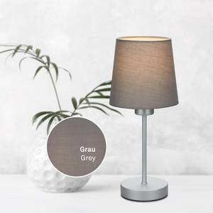 Lampe Noa Coton / Fer - 1 ampoule - Gris