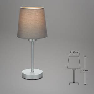 Tafellamp Noa katoen/ijzer - 1 lichtbron - Grijs