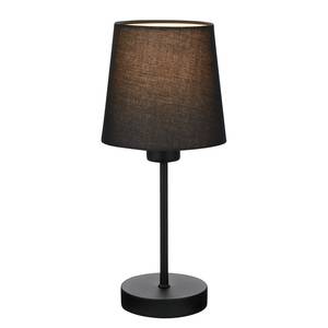 Lampe Noa Coton / Fer - 1 ampoule - Noir