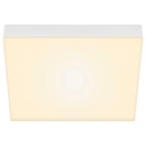 Plafonnier Flame II Polycarbonate / Fer - 1 ampoule - Blanc - Largeur : 29 cm