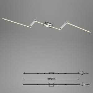 LED-plafondlamp Staff IV polycarbonaat/ijzer - 1 lichtbron