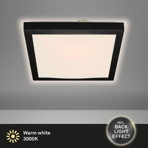 LED-plafondlamp Fledo polycarbonaat/ijzer - 1 lichtbron - Zwart