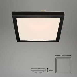 LED-Deckenleuchte Fledo Polycarbonat / Eisen - 1-flammig - Schwarz