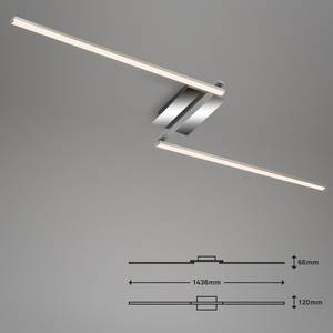LED-plafondlamp Staff II polycarbonaat/ijzer - 1 lichtbron