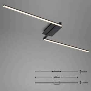 LED-plafondlamp Staff I polycarbonaat/ijzer - 1 lichtbron