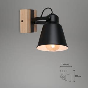 Wandlamp Talle ijzer - 1 lichtbron - Zwart