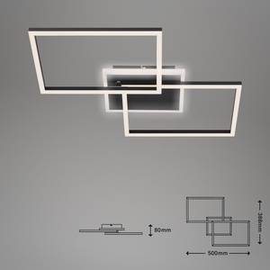 LED-Deckenleuchte Frame I Polycarbonat / Eisen - 1-flammig