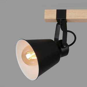 Plafondlamp Talle ijzer - Zwart - Aantal lichtbronnen: 3