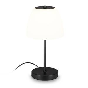 Lampe Masa Verre opalin / Fer - 1 ampoule - Noir