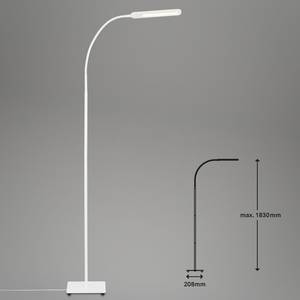 Lampadaire Servo Polycarbonate / Fer - 1 ampoule - Blanc