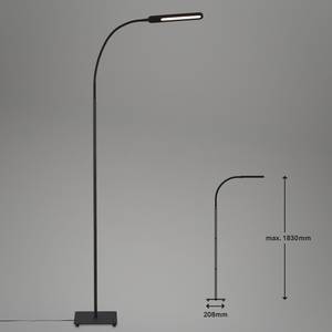 Staande LED-lamp Servo polycarbonaat/ijzer - 1 lichtbron - Zwart