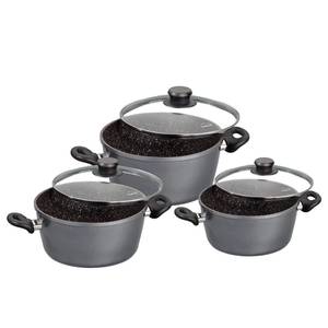 Set de cuisson Eltham (6 éléments) Aluminium - Anthracite