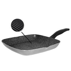 Grillpfanne Francesco Aluminium - Anthrazit - 28 x 28 - Breite: 28 cm