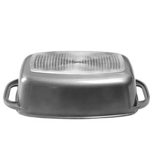 Cocotte XXL avec couvercle Hankinson Aluminium - Anthracite - Noir