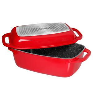 Cocotte avec couvercle Jackman Aluminium - Rouge rubis