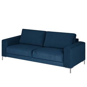 Sofa Summer (3-Sitzer) Samt - Samt Vaia: Dunkelblau