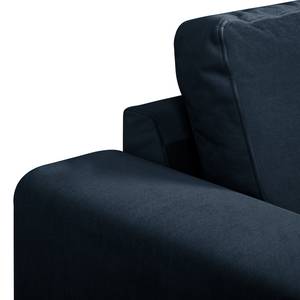 Sofa Summer (3-Sitzer) Samt - Samt Vaia: Dunkelblau