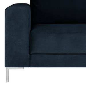 Sofa Summer (3-Sitzer) Samt - Samt Vaia: Dunkelblau