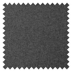 Canapé d’angle Summer Microfibre - Tissu Mavie: Anthracite - Méridienne courte à droite (vue de face) - Sans fonction couchage