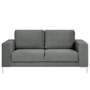Sofa Summer (2-Sitzer) Samt - Samt Vaia: Grau