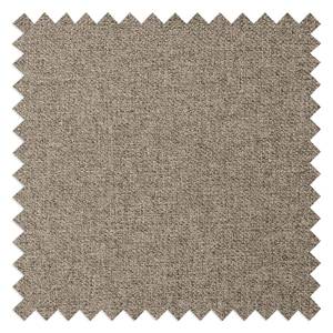 Wohnlandschaft Summer Webstoff Microfaser - Webstoff Mavie: Taupe - Longchair davorstehend rechts / Ottomane links