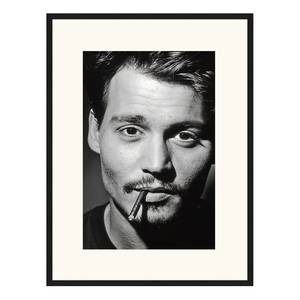 Afbeelding Johnny Depp massief beukenhout/plexiglas - 43 x 53 cm
