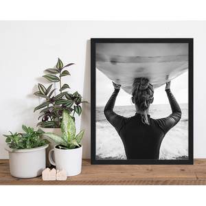 Poster con cornice Ready to surf Faggio massello / Plexiglas - 43 x 53 cm