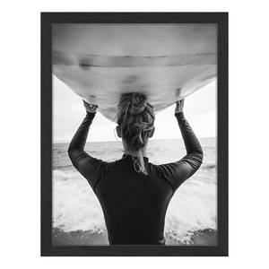 Afbeelding Ready to surf massief beukenhout/plexiglas - 33 x 43 cm