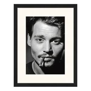 Poster con cornice Johnny Depp Faggio massello / Plexiglas - 33 x 43 cm