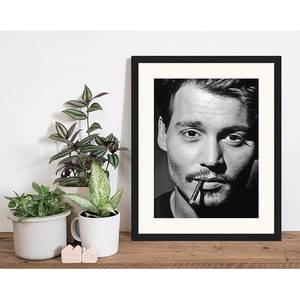 Bild Johnny Depp Buche massiv / Plexiglas - 53 x 63 cm