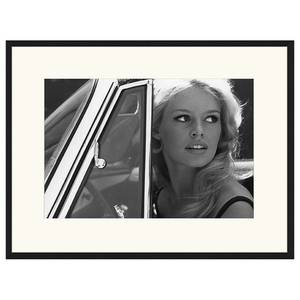 Bild Brigitte Bardot driving Buche massiv / Plexiglas - 83 x 63 cm