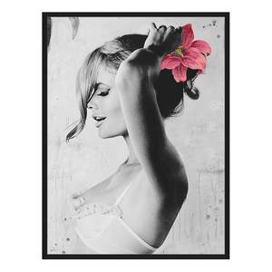 Poster con cornice Girl with Curl IV Faggio massello / Plexiglas - 63 x 83 cm