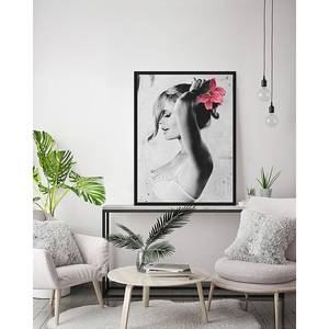 Afbeelding Kate Moss IV massief beukenhout/plexiglas - 63 x 83 cm