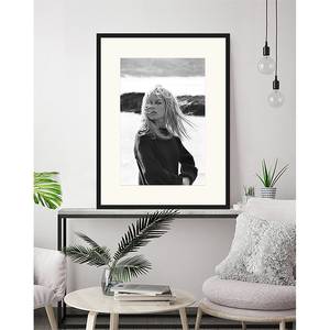 Afbeelding Brigitte Bardot massief beukenhout/plexiglas - 63 x 83 cm