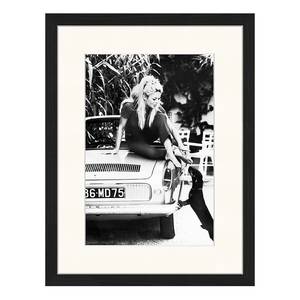 Afbeelding Brigitte Bardot I massief beukenhout/plexiglas - 33 x 43 cm