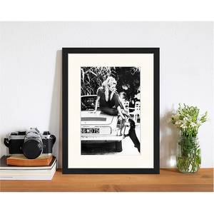 Afbeelding Brigitte Bardot I massief beukenhout/plexiglas - 33 x 43 cm