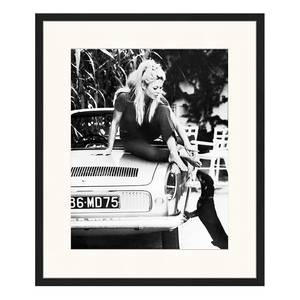 Afbeelding Brigitte Bardot I massief beukenhout/plexiglas - 53 x 63 cm
