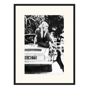 Afbeelding Brigitte Bardot I massief beukenhout/plexiglas - 63 x 83 cm