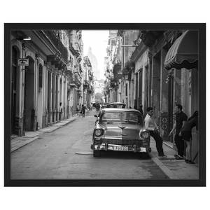 Afbeelding 1950s Chevy in Havana, Cuba massief beukenhout/plexiglas - 53 x 43 cm