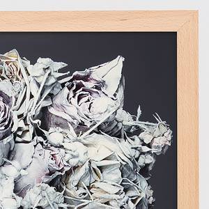 Afbeelding Wreath of Flowers massief beukenhout/plexiglas - 63 x 83 cm