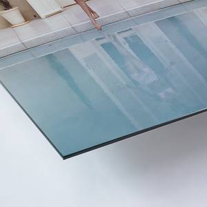 Tableau déco Touching water with foot Alu-Dibond / Plexiglas - 50 x 60 cm