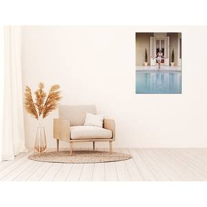 Bild Touching water with foot Alu-Dibond / Plexiglas - 60 x 80 cm