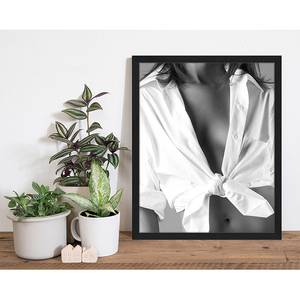 Poster con cornice White shirt Faggio massello / Plexiglas - 43 x 53 cm