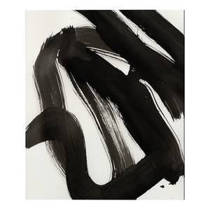 Bild Abstract black ink brush stroke Alu-Dibond / Plexiglas - 50 x 60 cm