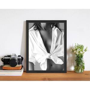 Poster con cornice White shirt Faggio massello / Plexiglas - 33 x 43 cm