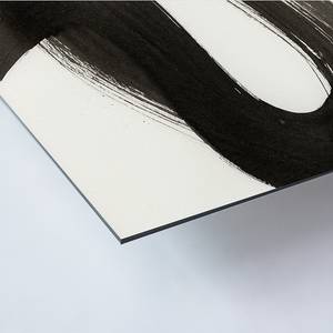Bild Abstract black ink brush stroke Alu-Dibond / Plexiglas - 40 x 50 cm